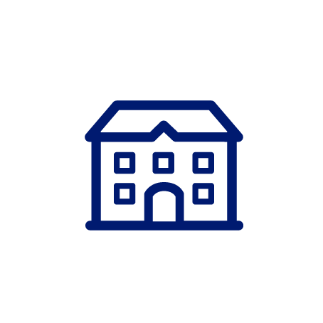 Picto école bleu foncé