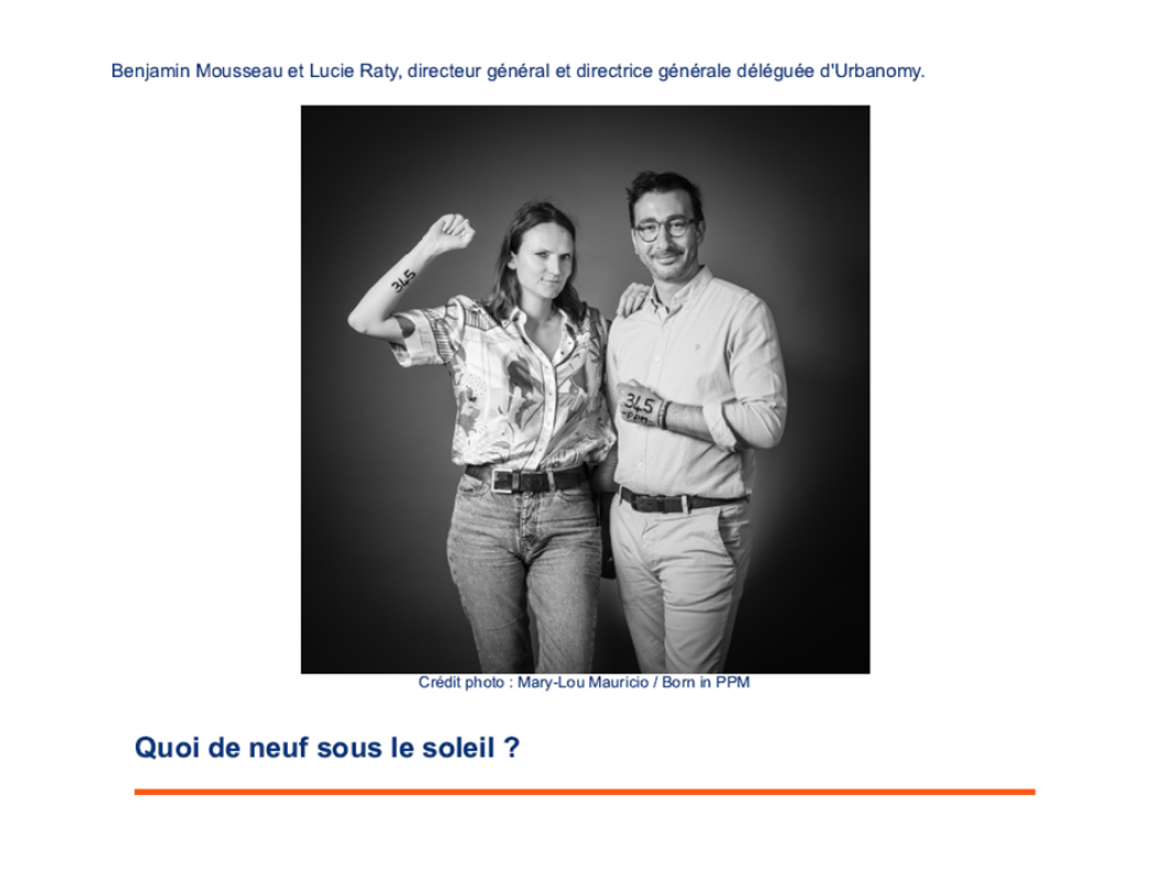 2ème page de la newsletter Urbanomy de juillet 2025