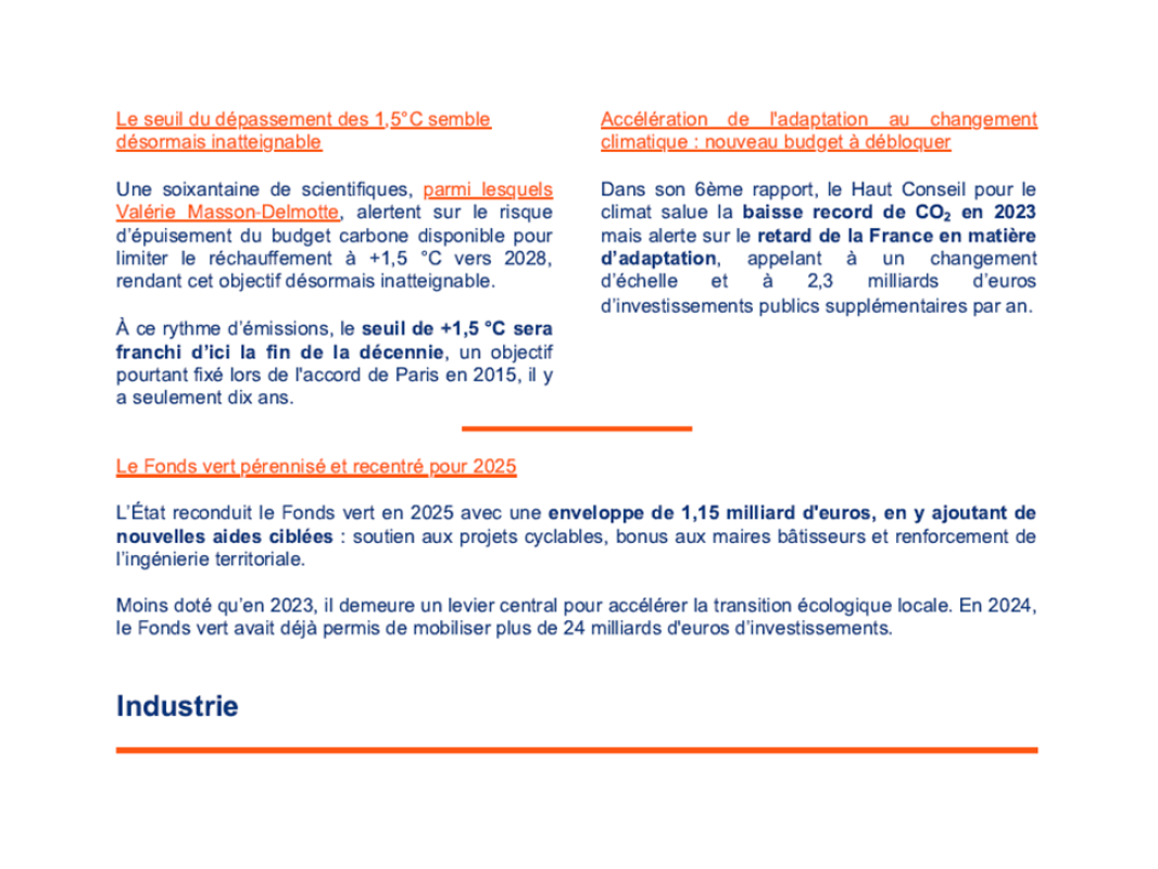 4ème page de la newsletter Urbanomy de juillet 2025