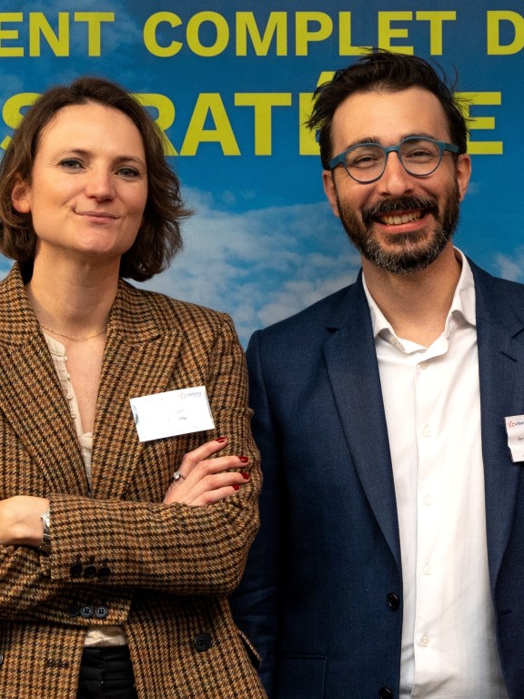 Lucie Raty et Benjamin Mousseau, directrice générale déléguée et directeur général d'Urbanomy, aux Climate Talks 2025